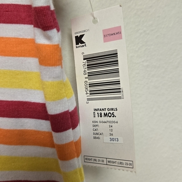 Wonderkids Stripe Ruffle Tank top 18M - Picture 5 of 6